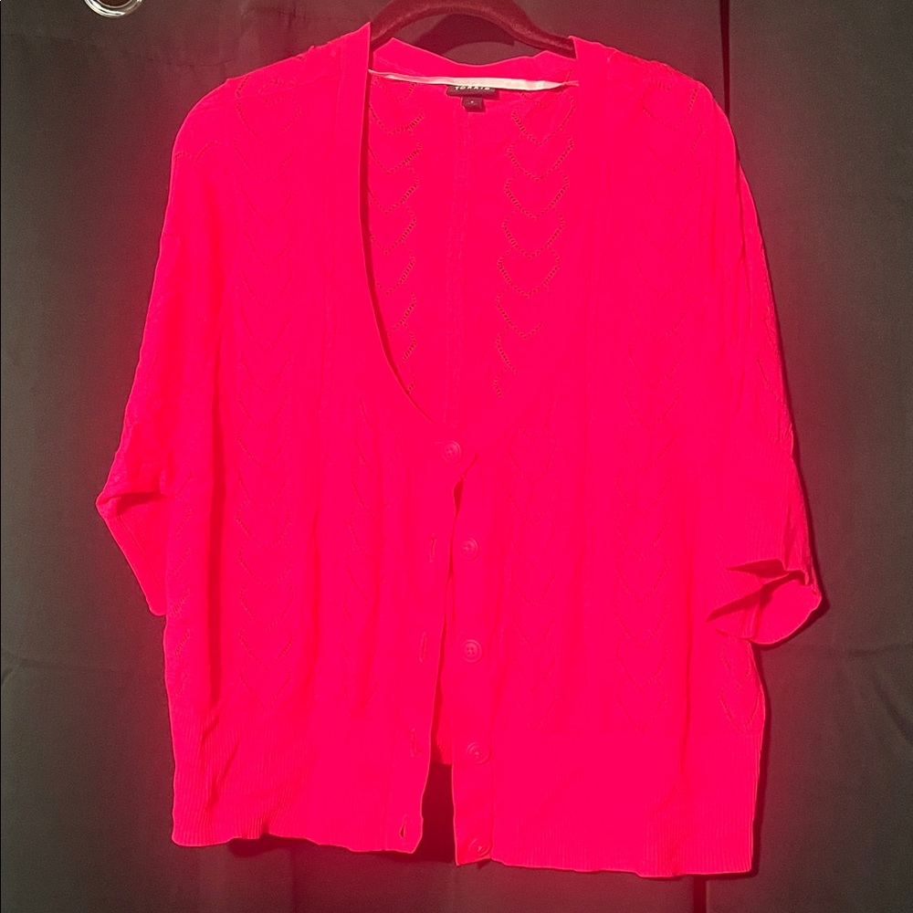 Pink Cardigan Sweater